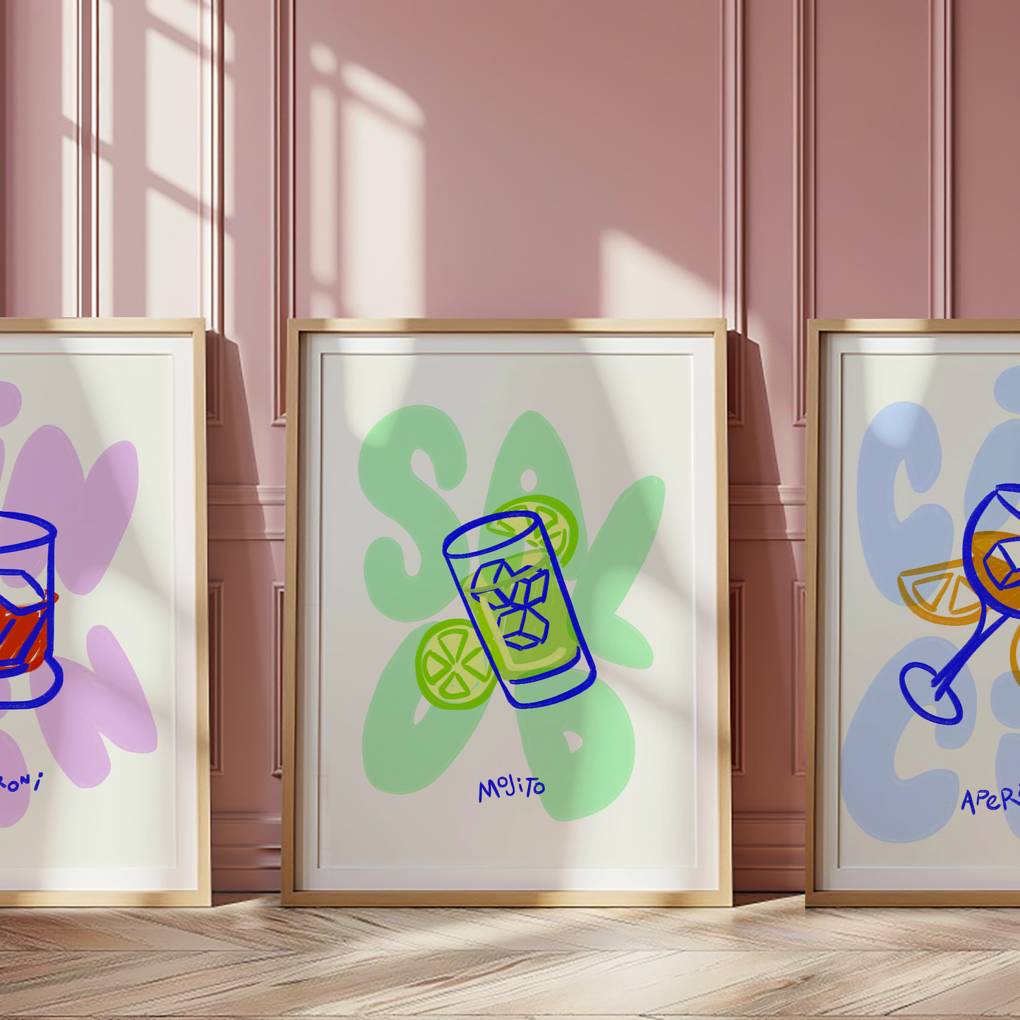 Mojito Art Print Fine Art Print Abstract Cocktail Wall Art Decor